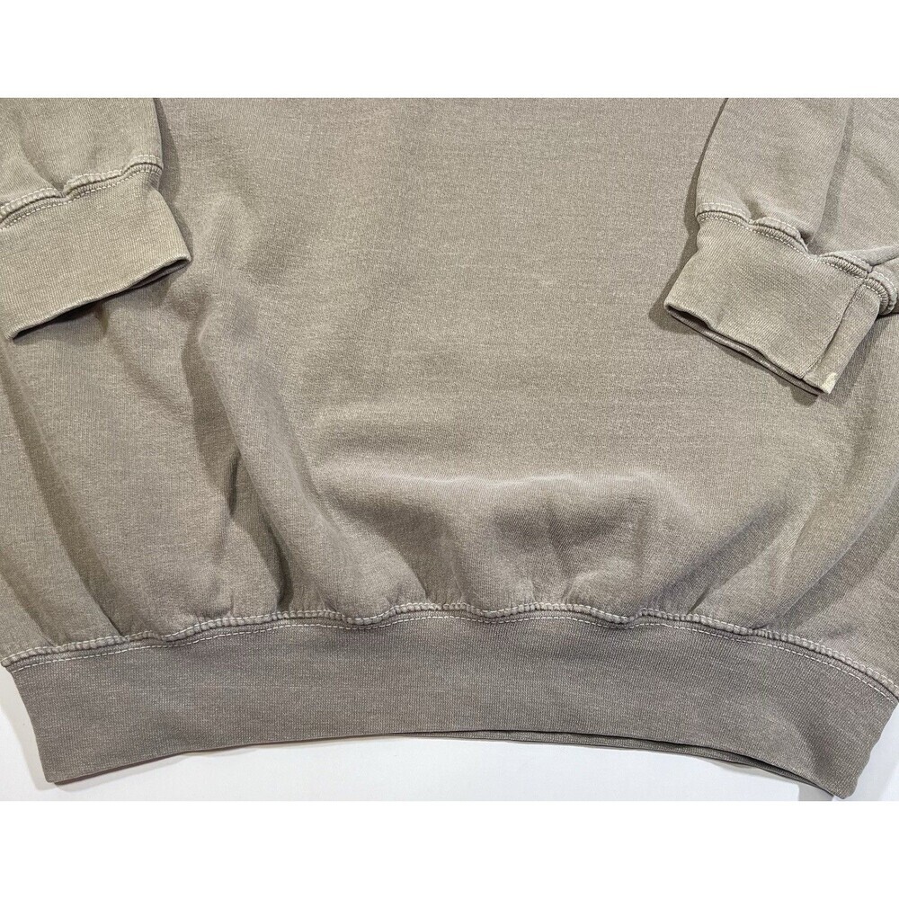 Vintage Style Gildan Heavyweight Blend Tan Crewneck Sweatshirt Size Large - Picture 2 of 9